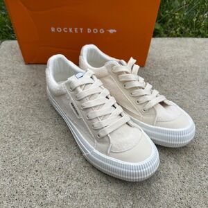 Rocket Dog Cheery Fleece‎ Sneakers Off White Casual Shoes 7.5